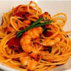 Espaguetis C/Langostino