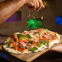 Focaccia de Jamón al Parmesano