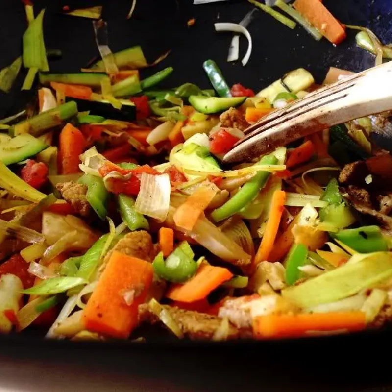 Vegetales salteados