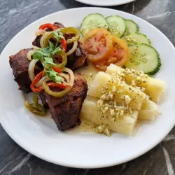 Masas de cerdo fritas