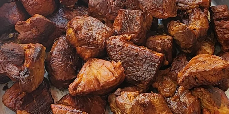 Masas de cerdo fritas