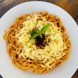 Espaguetis doble queso