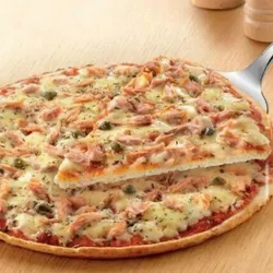 Pizza atún grande