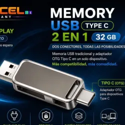 USB Tipo C 32 Gb (2 n 1)