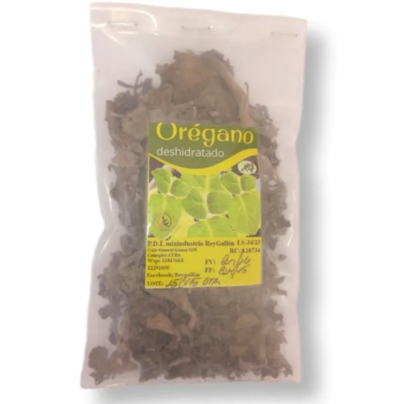 Orégano deshidratado en ramas (20 g)