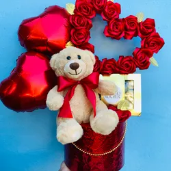 Corazón de rosas 