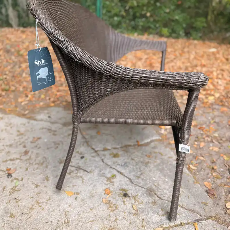 Banco de Patio Moderno (Wicker) Nuevo – Ideal para Balcón o Jardín