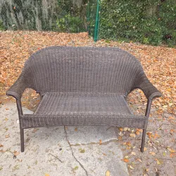 Banco de Patio Moderno (Wicker) Nuevo – Ideal para Balcón o Jardín