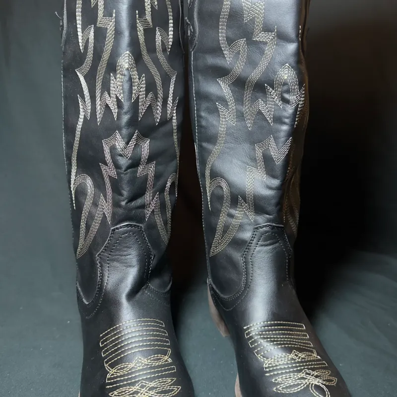 Botas Vaqueras Forever Negras – Talla 7 – Nuevas