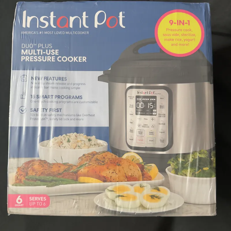 Instant Pot Duo Plus 6QT 9-en-1 Olla de Presión Eléctrica – NUEVA