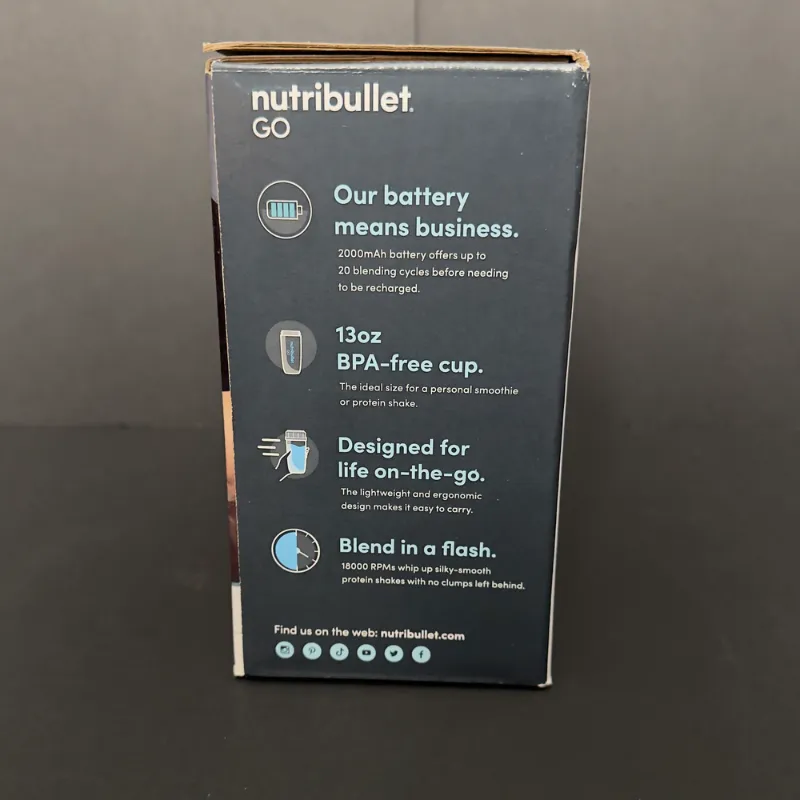 Nutribullet GO Portable Blender Nueva Sellada Recargable USB