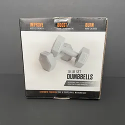 Set de Mancuernas 10LB Nuevas para Entrenamiento y Ejercicio