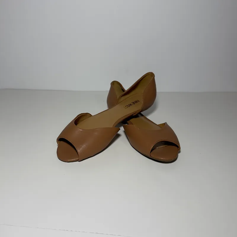 Zapatos planos Nine West mujer talla 7.5 M – Color camel/nude – Nuevos