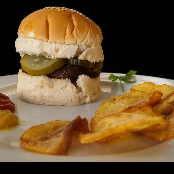 Nuestra principal oferta son unas exquisitas hamburguesas hechas de forma artesanal con exquisito sabor hogareño además de batidos de frutas naturales.