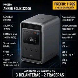 Anker SOLIX S2000 3000W PICO / 1500W NOMINAL /2010Wh