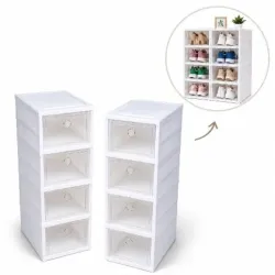 CAJONERA DE ZAPATOS PLEGABLE DOBLE