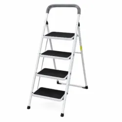 ESCALERA DOMÉSTICA PLEGABLE DE 4 NIVELES CON MANIJA ACOLCHADA