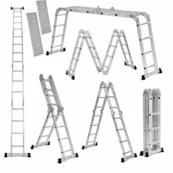 ESCALERA MULTIUSO 3.7M (3 EN 1) CON BASE 2402001
