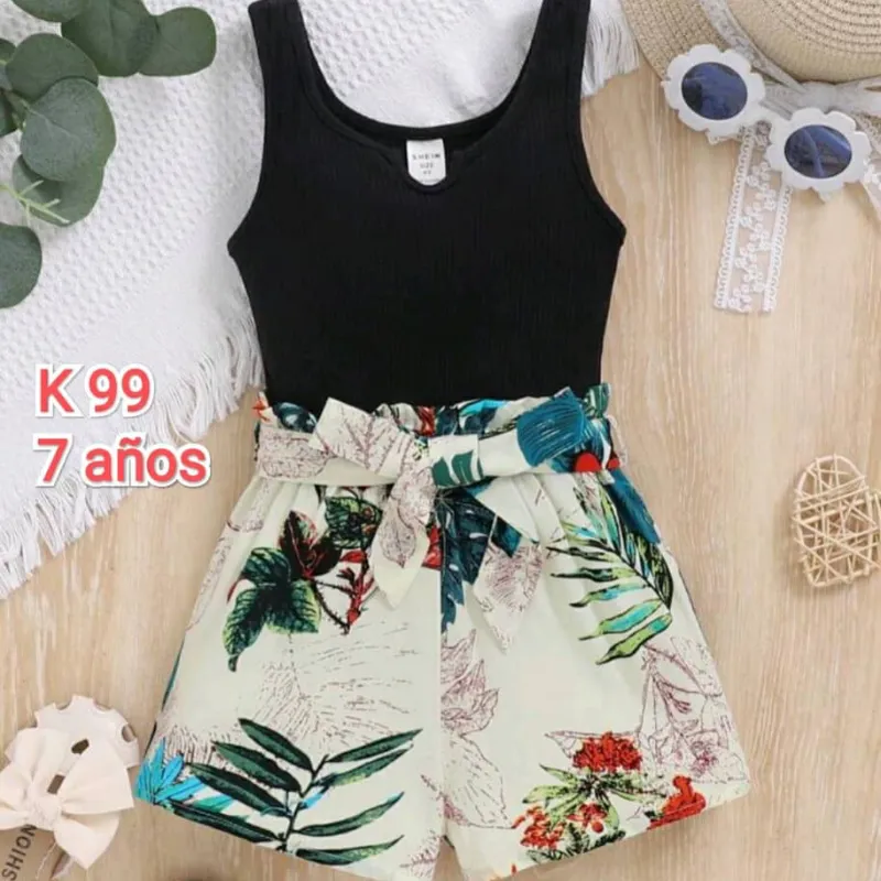 Camiseta y short de lazo 