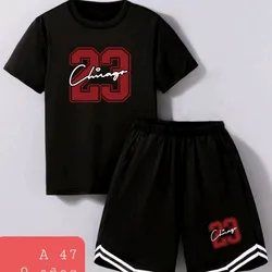 Conjunto negro y rojo Chicago