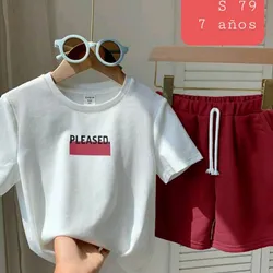 Conjunto pulover y short rojo 