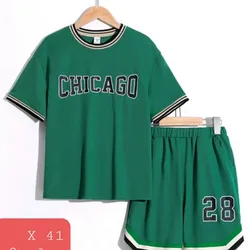 Conjunto verde pulover y short 