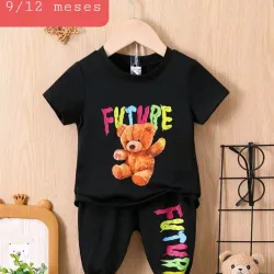 Juego pantalon pulov negro oso