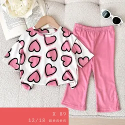 Pantalon rosado pulov coraz