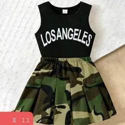 Saya camuflaje y blusa 