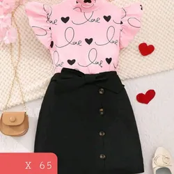 Saya negra y blusa de vestir 