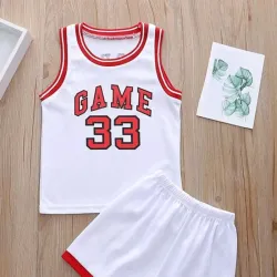 Short camiseta rojo y blanco 33