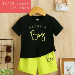 Short verde pulov negro Dadyys Boy 