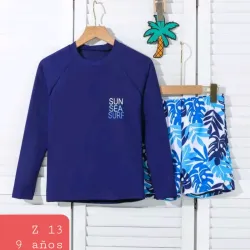 Traje baño azul oscuro 