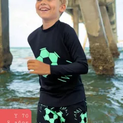 Traje baño niño futbool