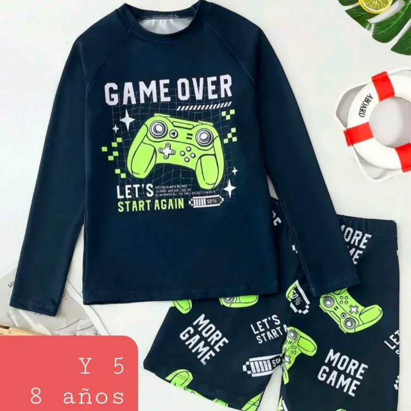 Traje de baño varon de atrais Game Over 