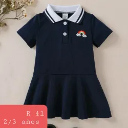Vestido pulov azul oscuro 