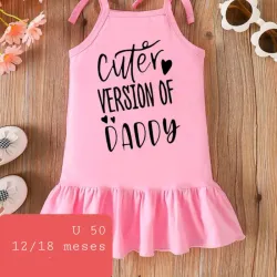 Vestido rosado tirantes Daddy