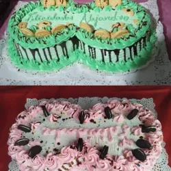 Kake en bandeja