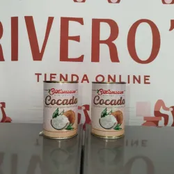 Latas de coco rallado en almíbar