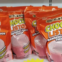 Polvo de fresa para la leche