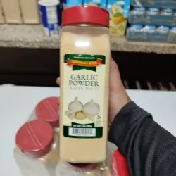 Pomos de ajo en polvo