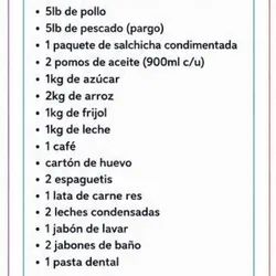 Canasta básica