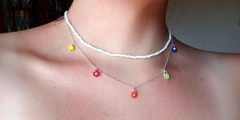 Collar de cuentas + cadena