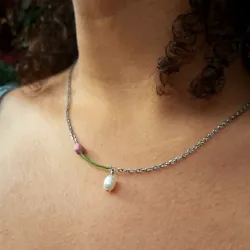 Collar de Tulipán y Perla