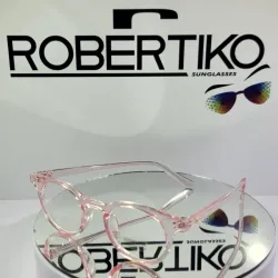 Gafas rosadas acrilicas transparentes
