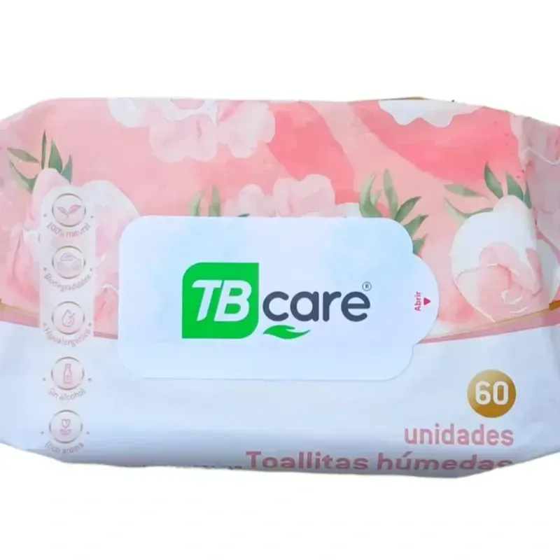 Paquete de Toallitas húmedas 60 unidades TB Care