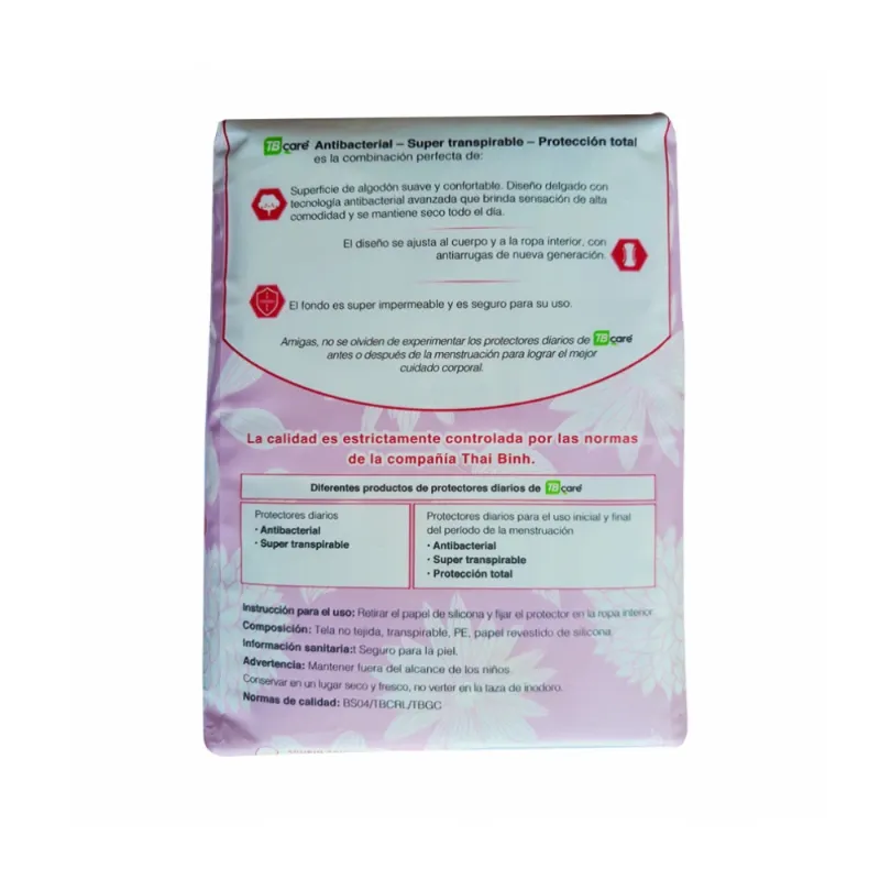 Protectores diarios TBCARE 20 unidades