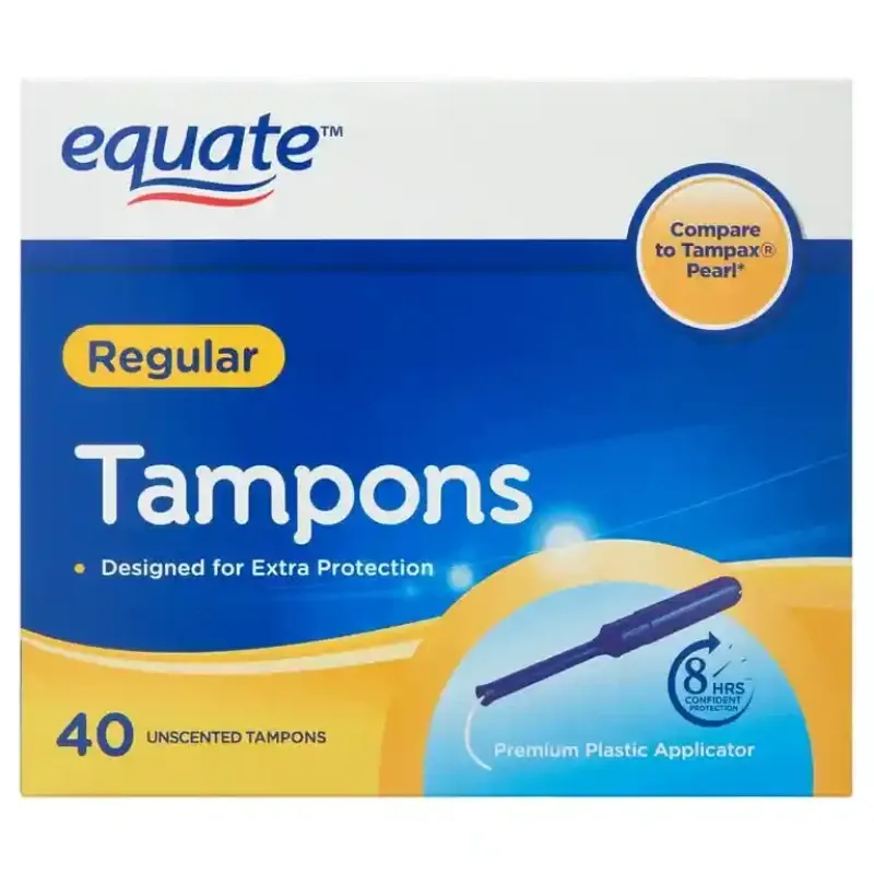 Tampones Menstruales Equate REGULAR por unidades (no cajas)