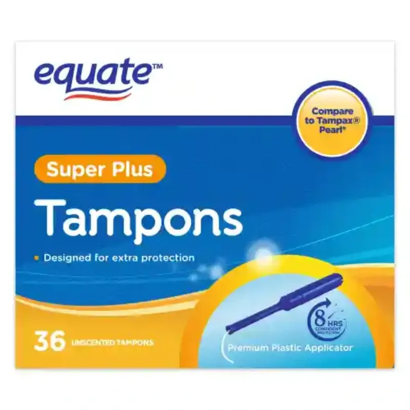 Tampones Menstruales Equate SUPERPLUS por unidades (no cajas)