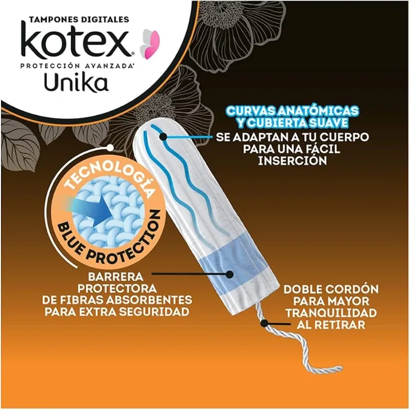 Tampones Menstruales Kotex SUPERPLUS caja 12 unidades (no sueltos)